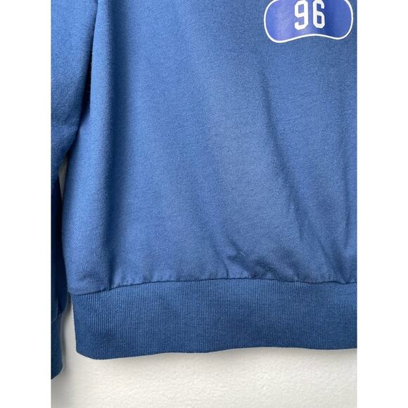 Romwe Boston University Style Sweatshirt Academia Pullover Tennis Prep Book Club - Picture 3 of 13